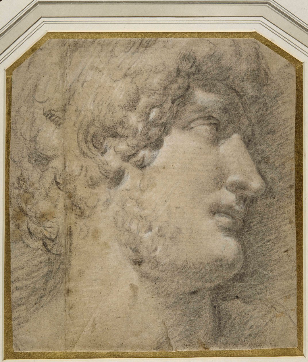 Kopf des Kaisers Gallienus (oder Hadrian), nach der Antike von Annibale Carracci