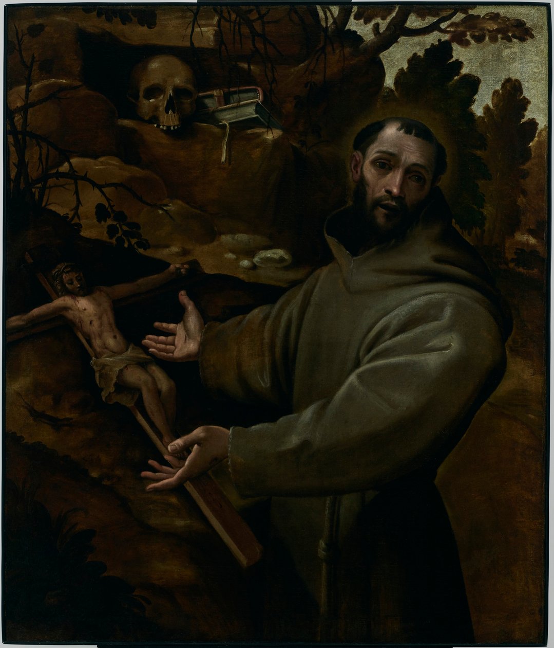 Der heilige Franz von Assisi von Annibale Carracci
