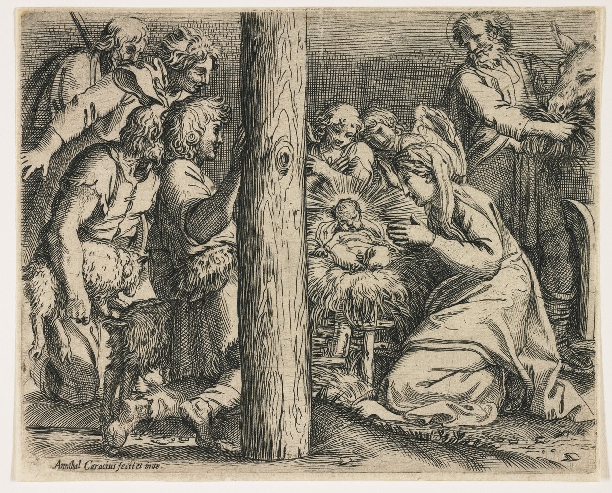 Die Anbetung der Hirten, ca. 1606 von Annibale Carracci