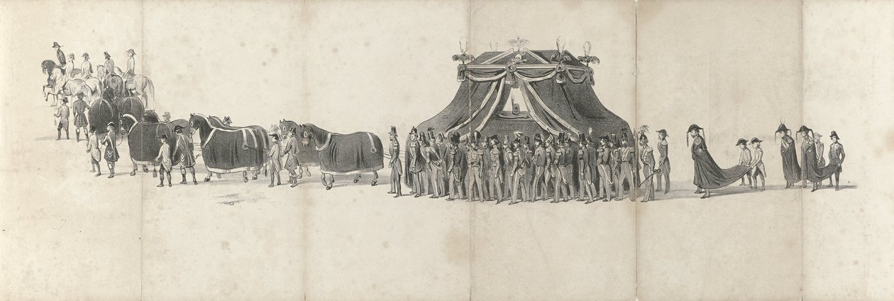 Beerdigung des verstorbenen Königs Wilhelm II. in Delft am 4. April 1849 (Blatt 4) von Anonymous