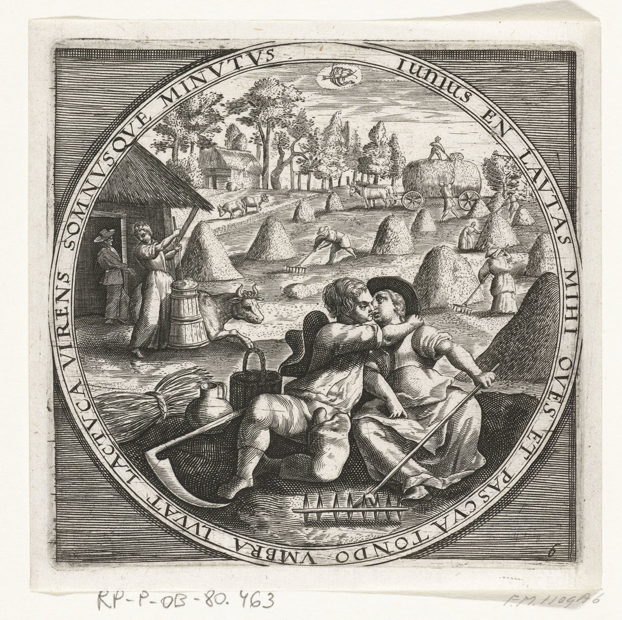 Der Monat Juni, Heumachen, ca. 1600 von Anonymous