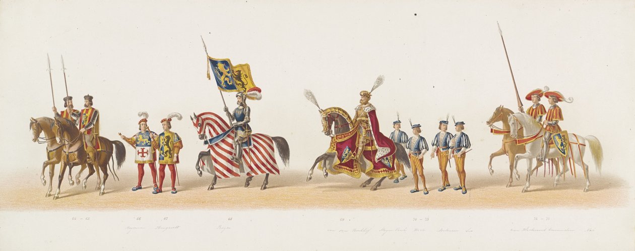 Delfter Umzug von 1873 (fünfte Platte) von Anonymous