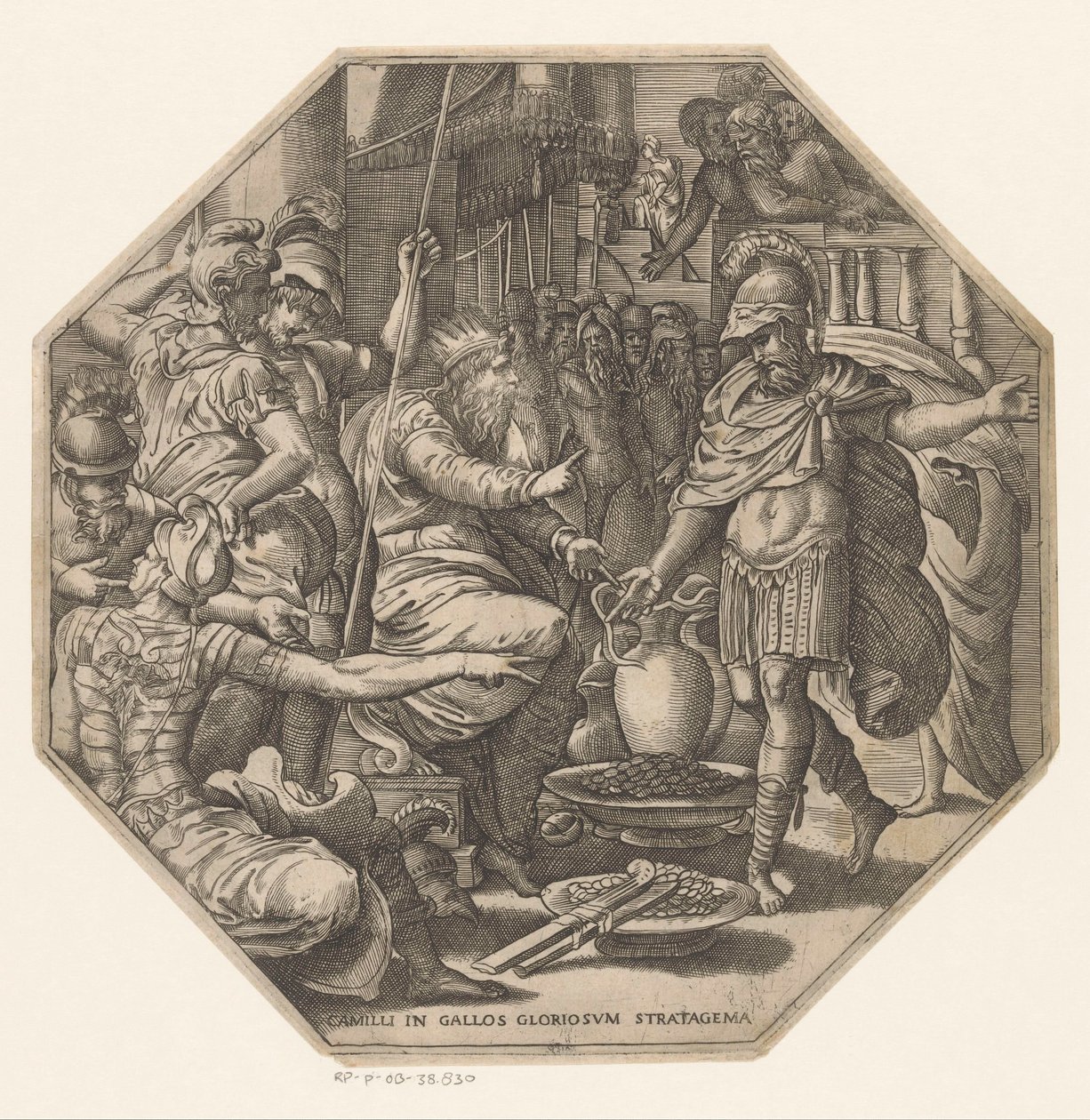 Furius Camillus vor einem König von Anonymous
