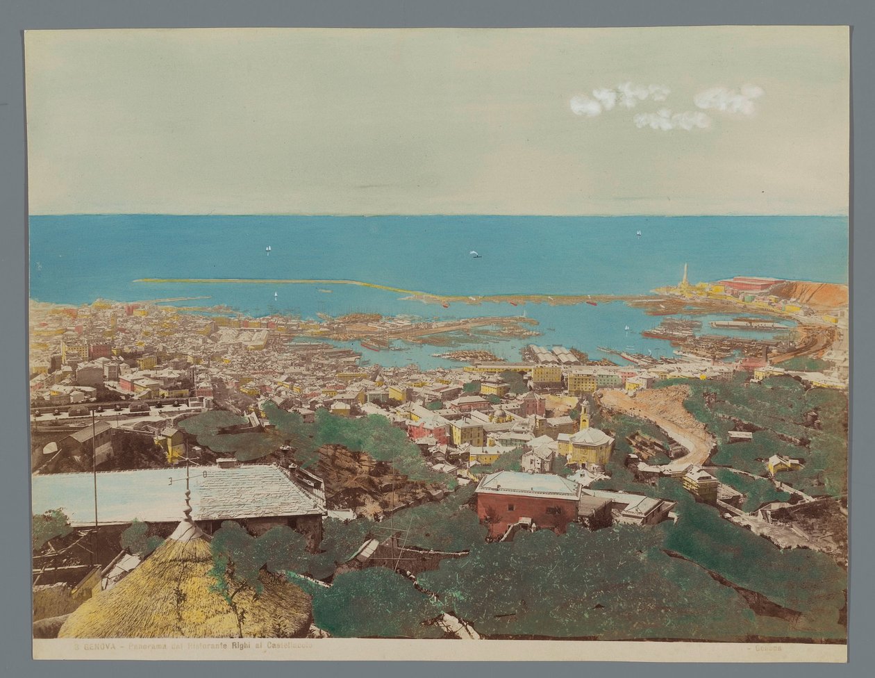 Ansicht von Genua und dem Ligurischen Meer, Italien von Anonymous