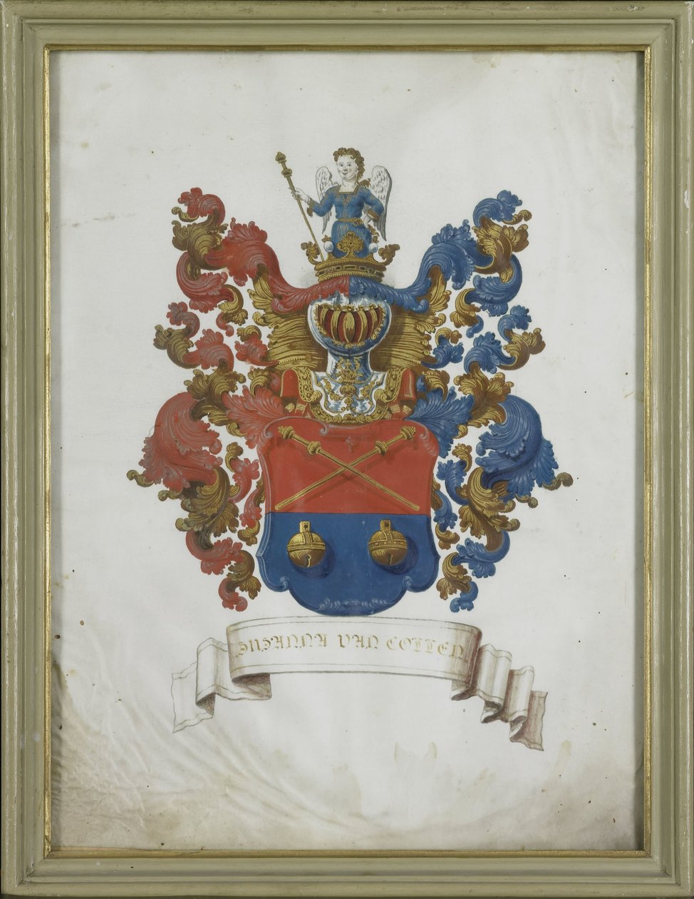 Das Wappen von Susanna van Collen (1692-1745), Ehefrau von Jacob Feitama von Anonymous