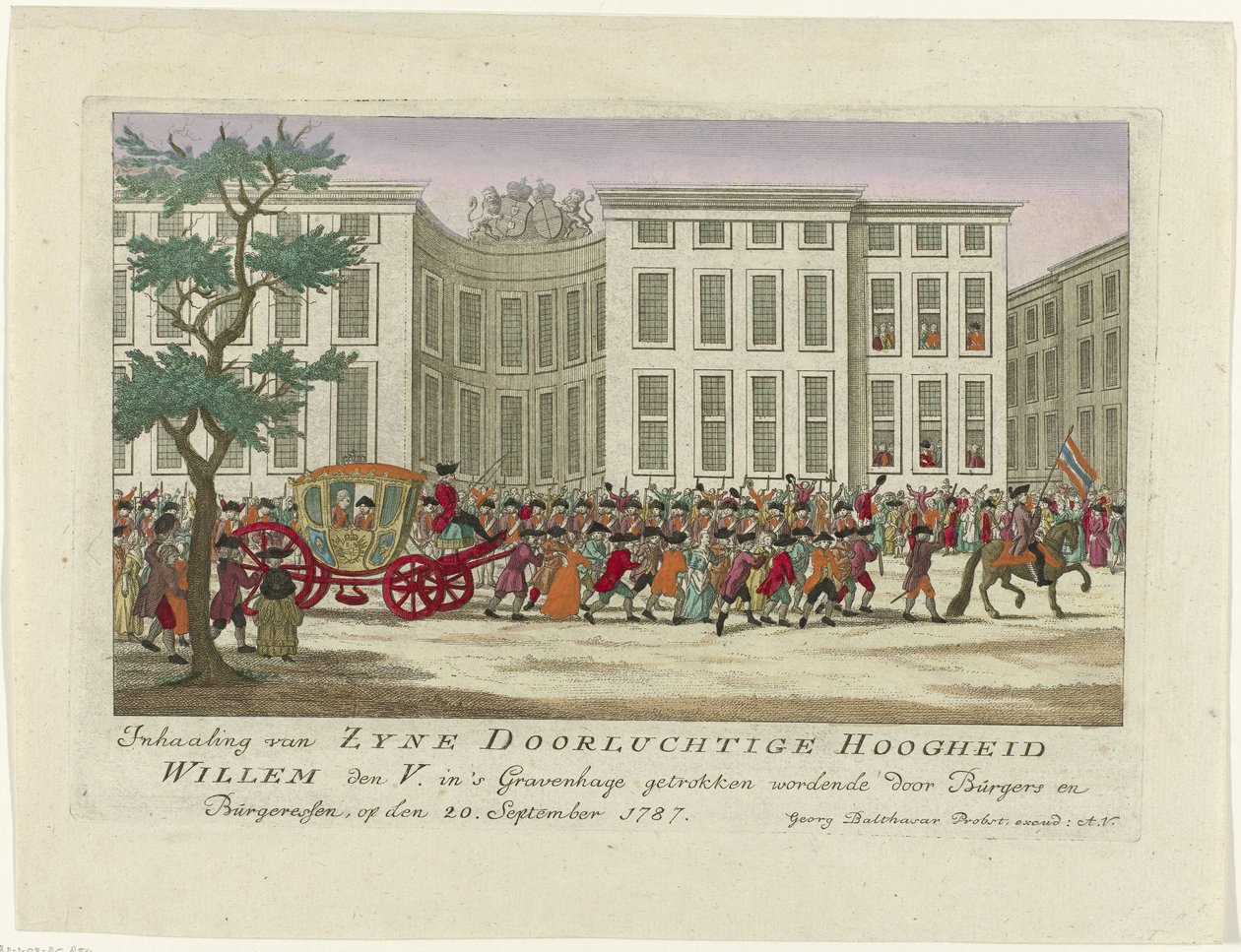 Einzug des Prinzen von Oranien, 1787 von Anonymous