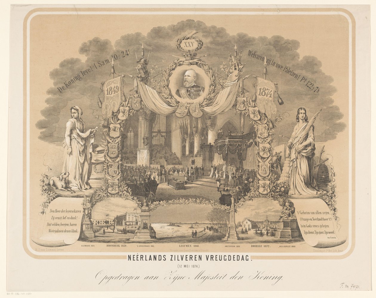 Krönung von Wilhelm III. zum König der Niederlande von Anonymous