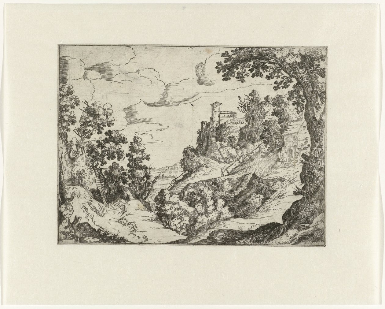 Italienische Landschaft von Anonymous