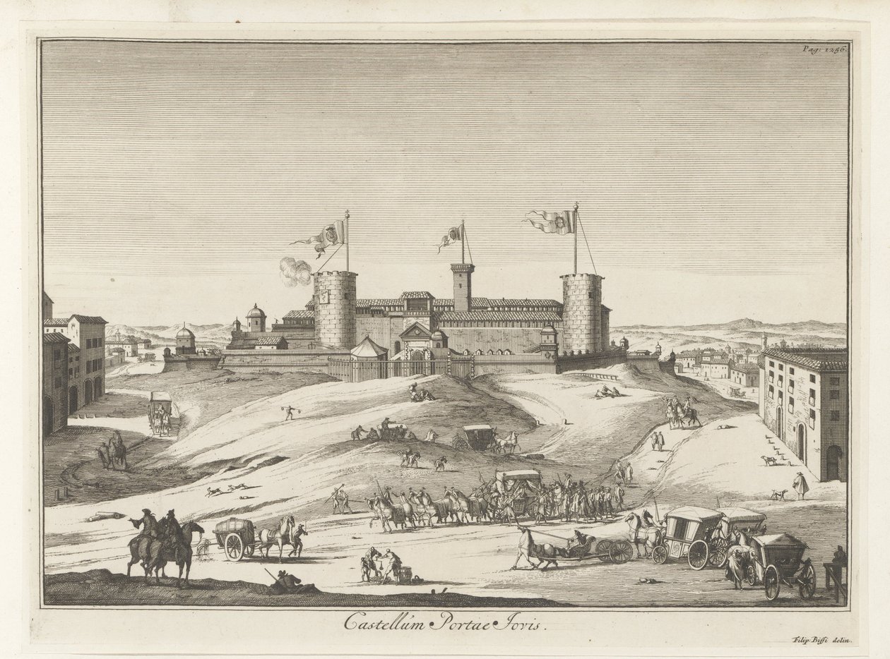 Schloss in Italien (Magazin der italienischen Gebäude, Serie) von Anonymous