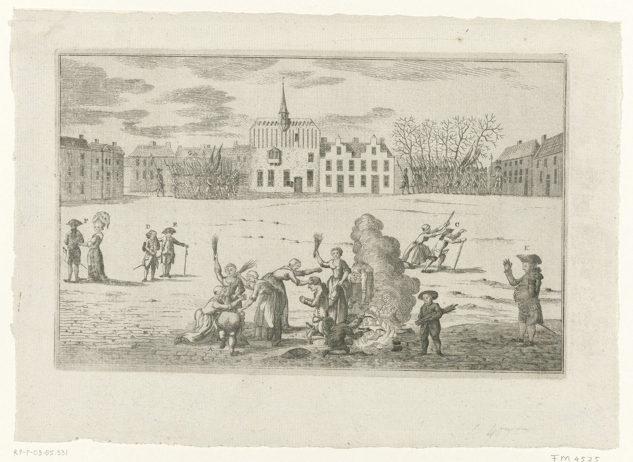 Bestrafung der Bürgermeister von Arnheim Bentinck und Brantsen, 1784 von Anonymous