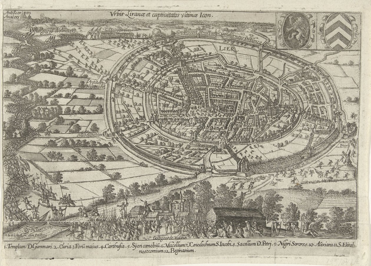 Einnahme und Verlassen von Lier durch die Staatsarmee, 1595 von Anonymous