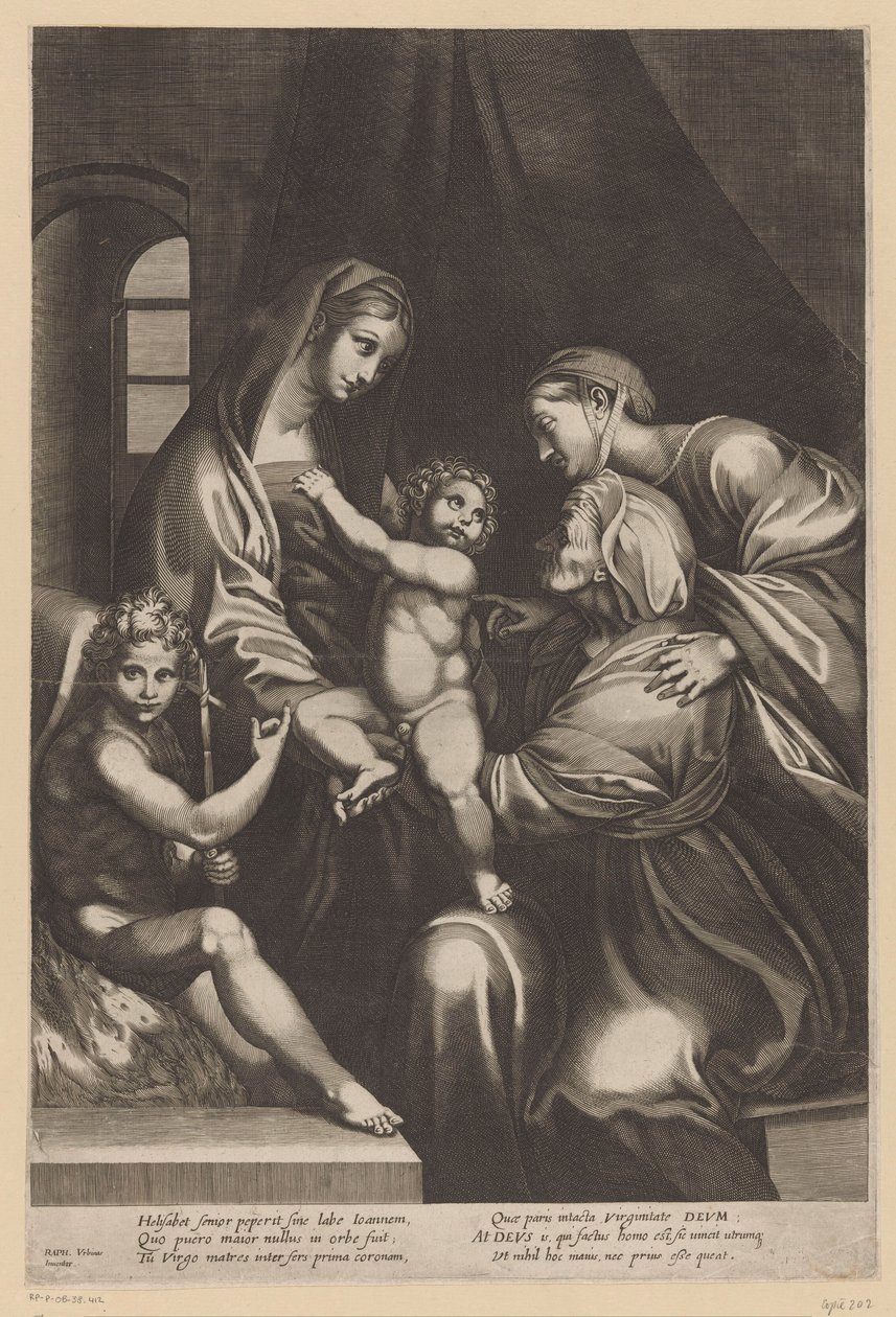 Maria mit Kind und Elisabeth, Katharina und Johannes der Täufer von Anonymous
