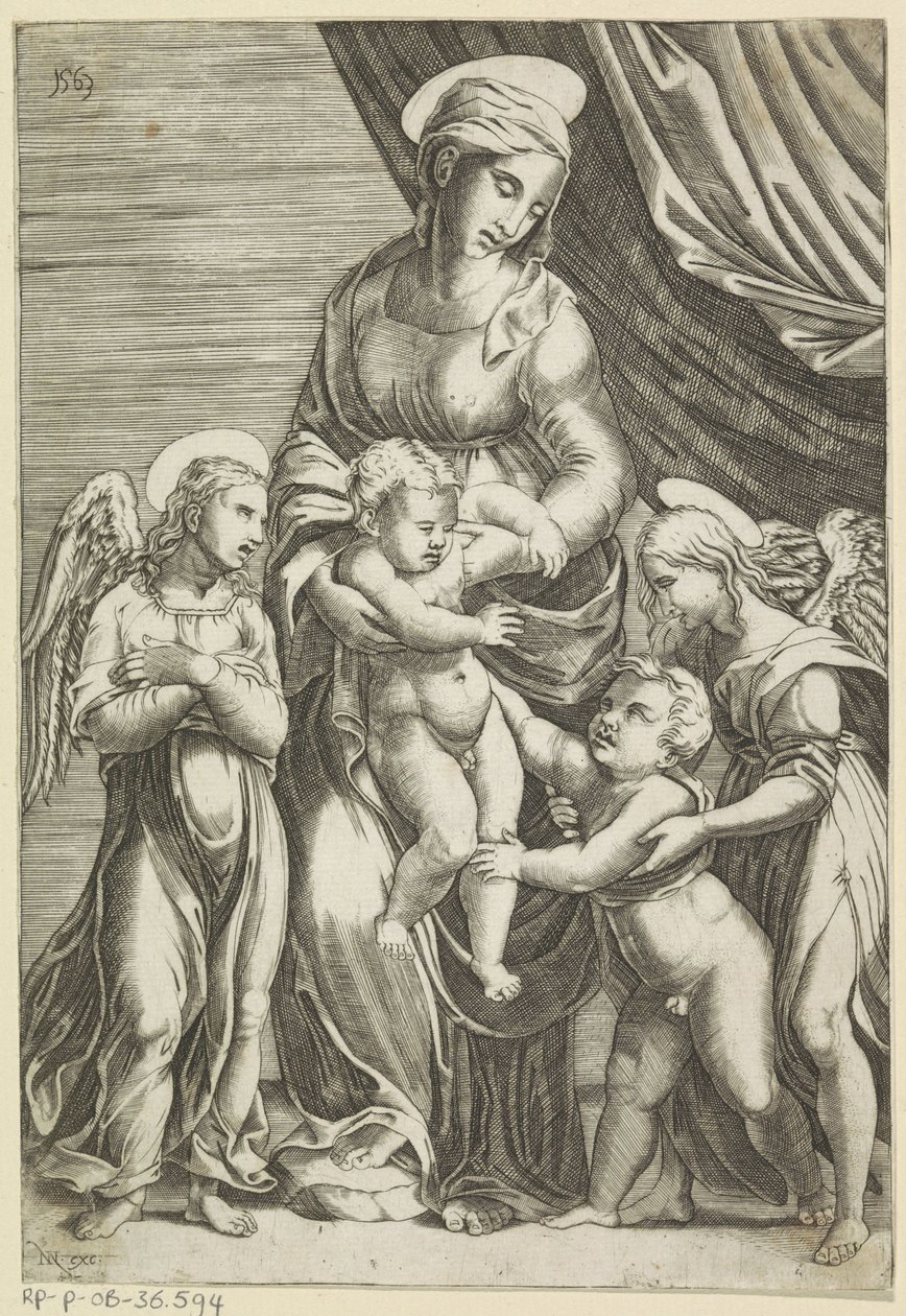 Maria mit Kind und dem jungen Johannes dem Täufer von Anonymous