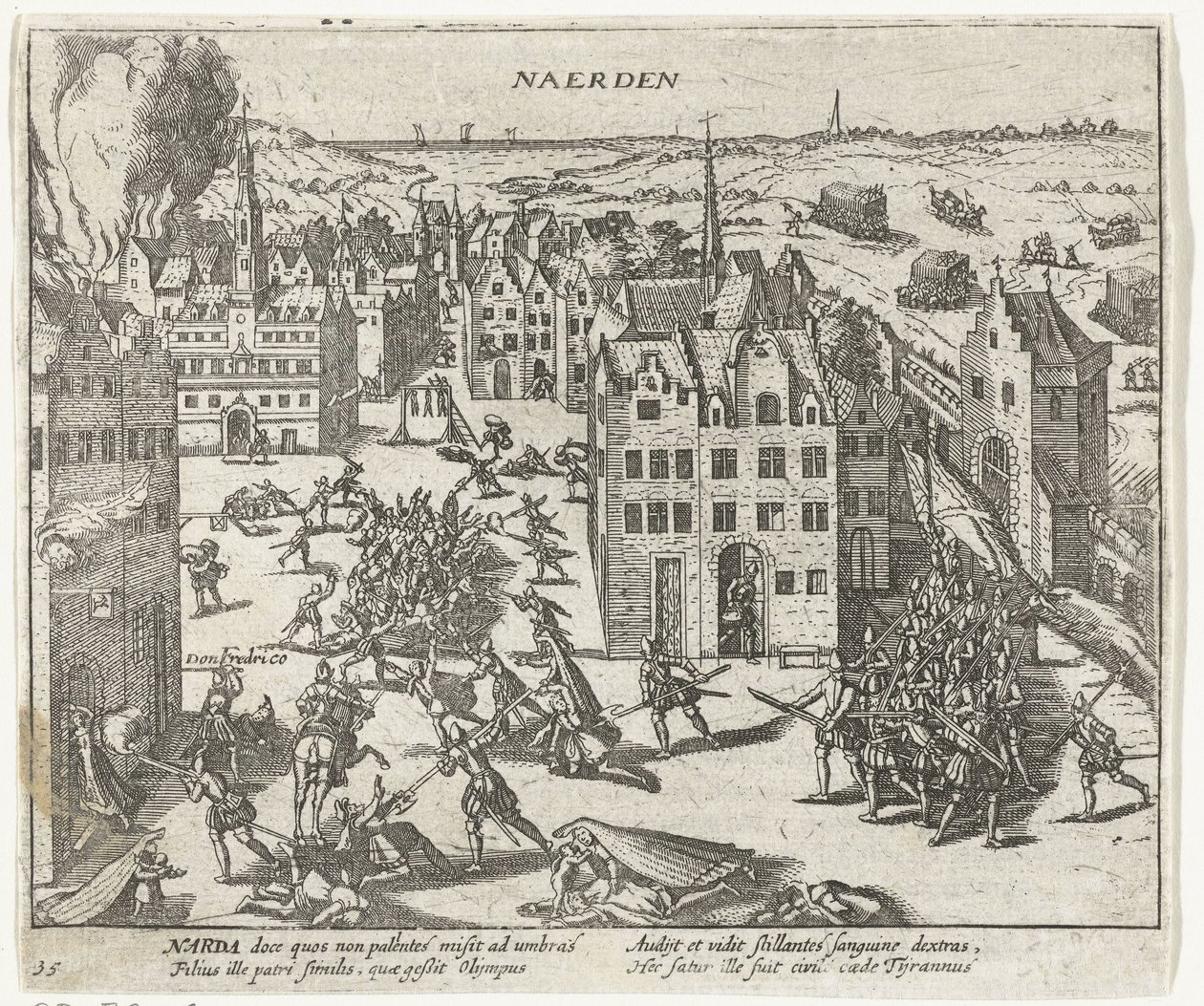 Mord durch die Spanier in Naarden, 1572 von Anonymous