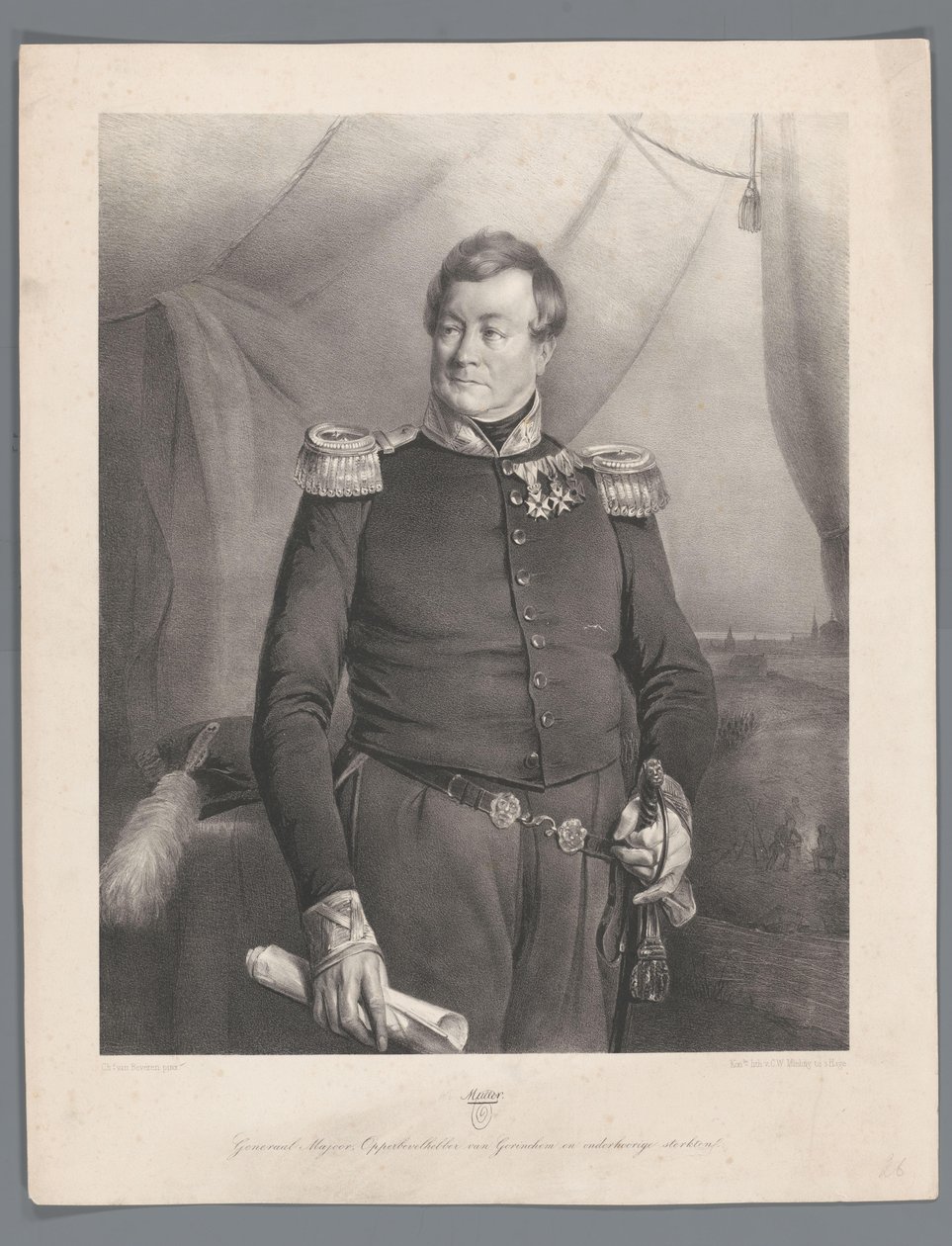 Muller. Generalmajor, Oberbefehlshaber von Gorichem und untergeordneten Festungen von Anonymous