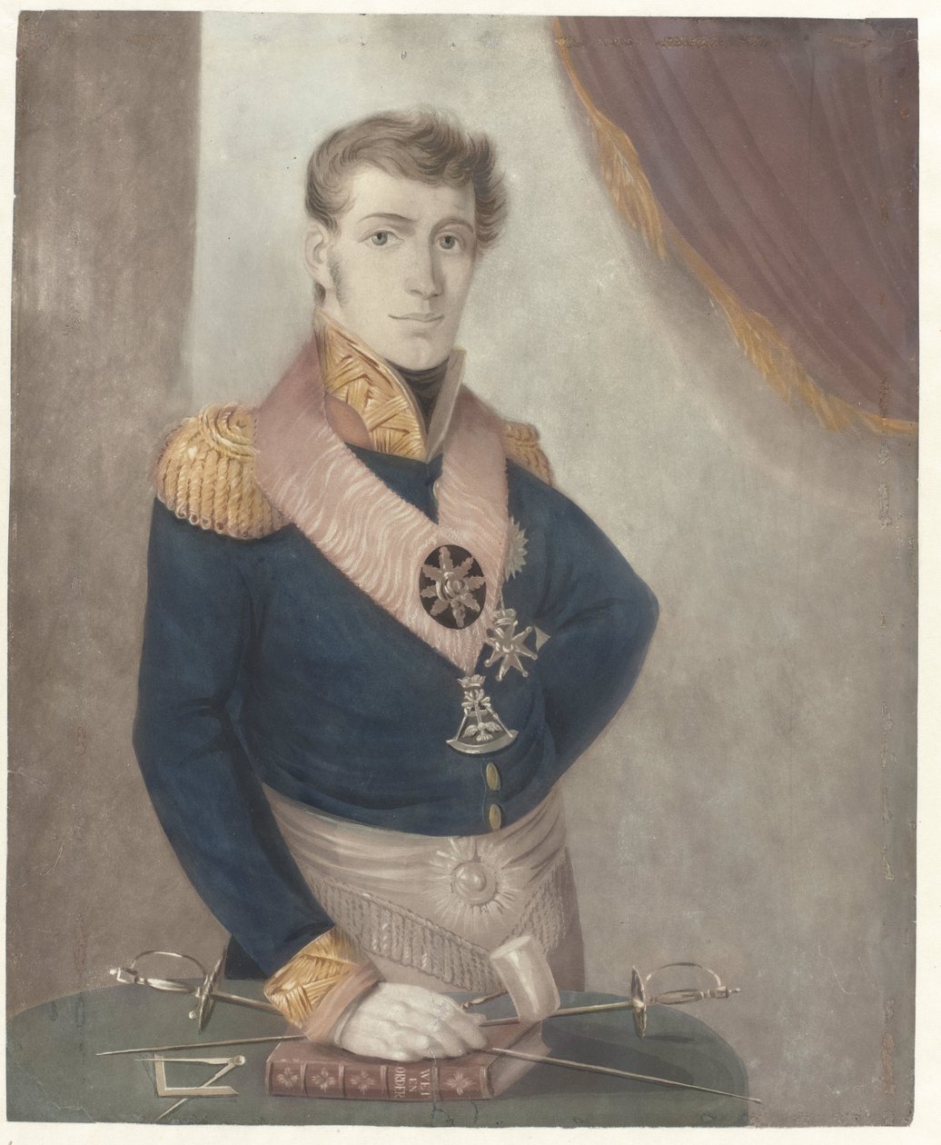 Prinz Frederik der Niederlande als Großmeister der Freimaurer, 1817 von Anonymous