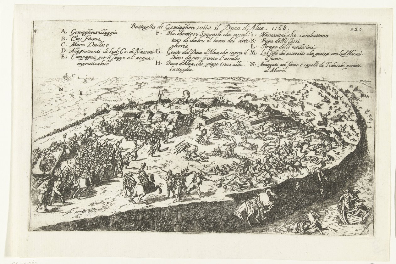 Schlacht bei Jemgum, 1568 von Anonymous