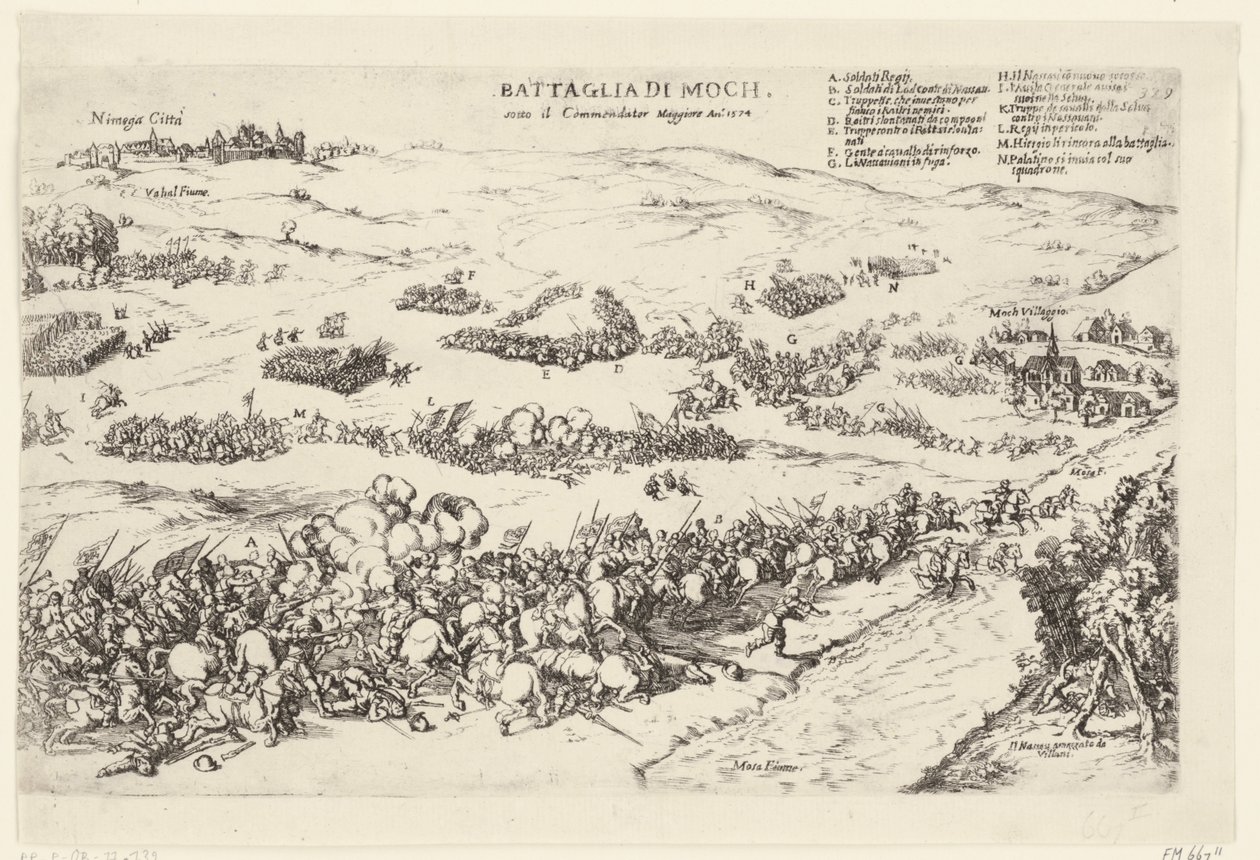 Schlacht auf der Mookerheide, 1574 von Anonymous