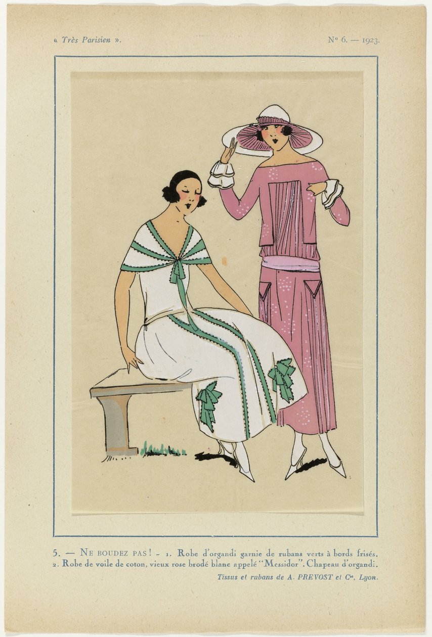 Très Parisien, 1923, Nr. 6: 5.- NE BOUDEZ PAS! - 1. Robe d