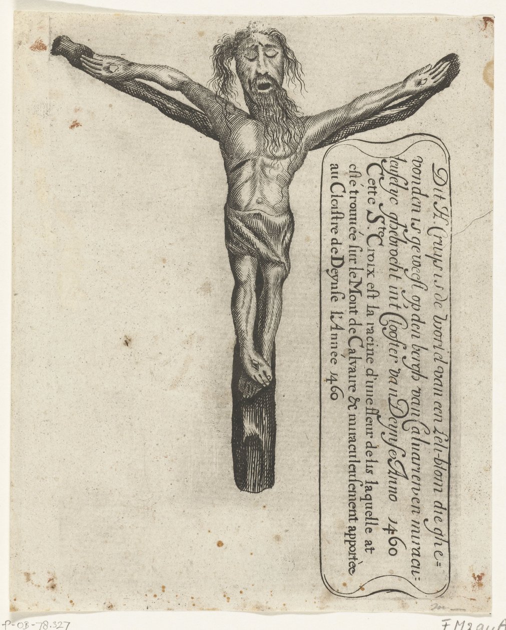 Wunderbares Kruzifix im Kloster von Deinze, 1460 von Anonymous