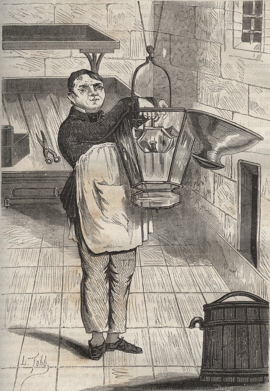 Anthelme Collet (1785-1840) im Bagne de Rochefort. Gravur in „Histoire des bagnes depuis leur création à nos jours“ (1877) von Pierre Zaccone (1817-1895). Private Sammlung. von Anonymous Anonymous