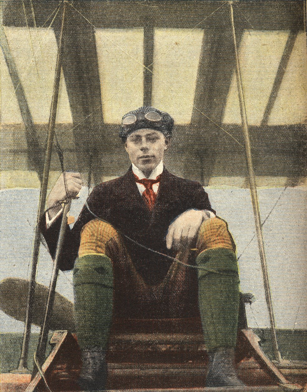 Luftfahrt: Porträt des Fliegers Henri Wynmalen (Henri Wijnmalen) von Anonymous Anonymous