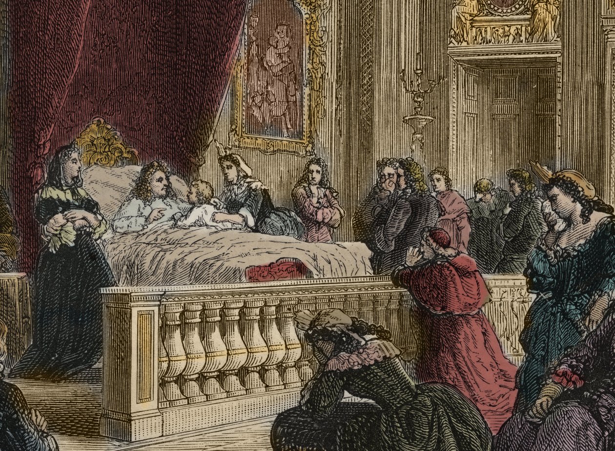 Tod von Ludwig XIV. in Versailles, 1. September von Anonymous Anonymous