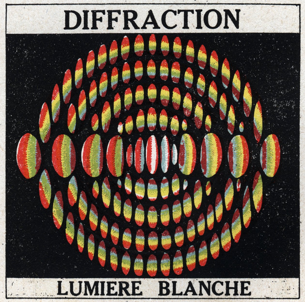 Beugung: Weißes Licht. Anonyme Illustration von 1925. Private Sammlung. von Anonymous Anonymous
