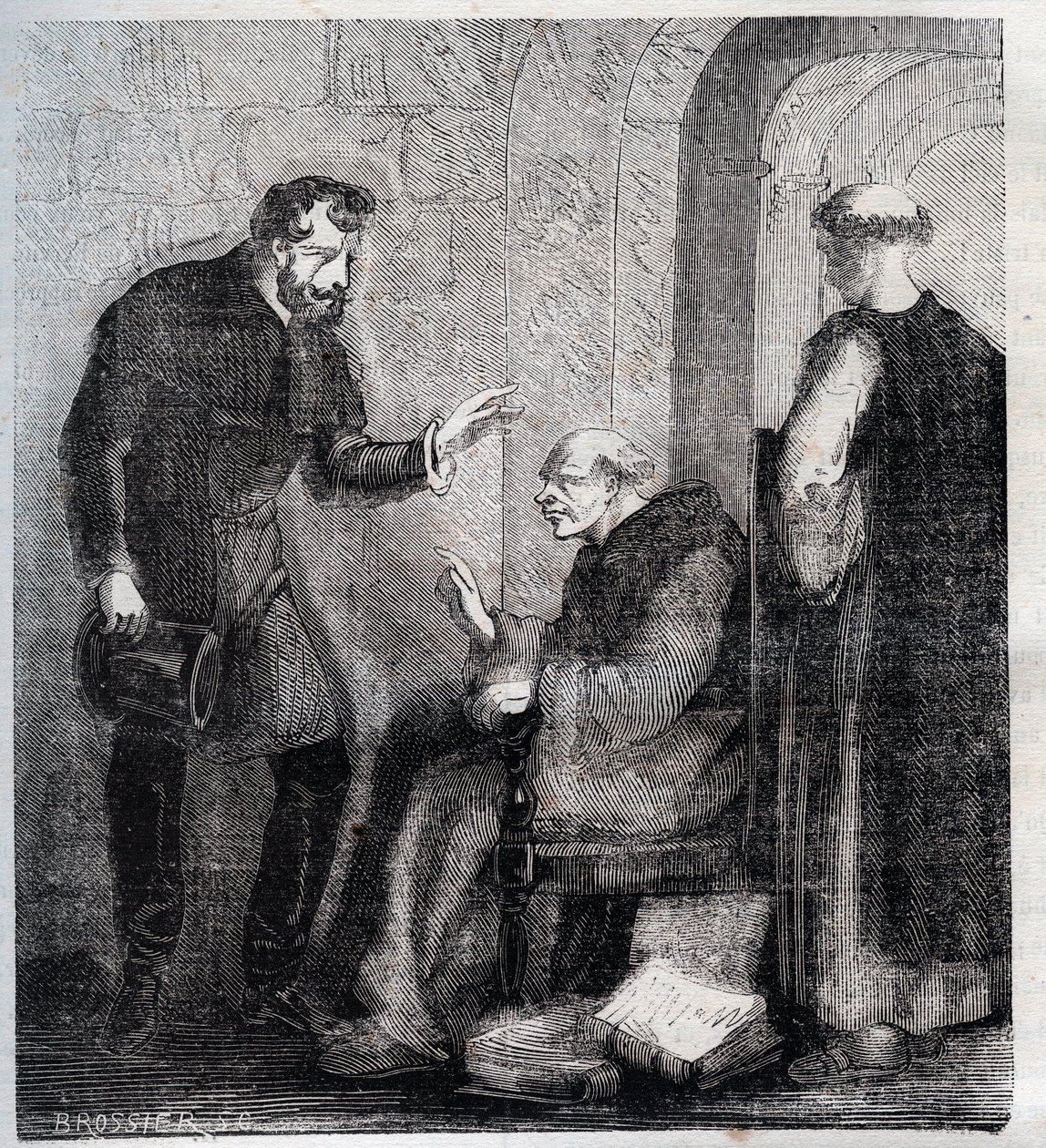 Diogo Inácio de Pina Manique (1733-1805) portugiesischer Richter - Er greift die portugiesische Freimaurerei an - Gravur von 1879 in „Histoire des sociétés secrètes, politiques et religieuses“ von Pierre Zaccone (1817-1895) von Anonymous Anonymous