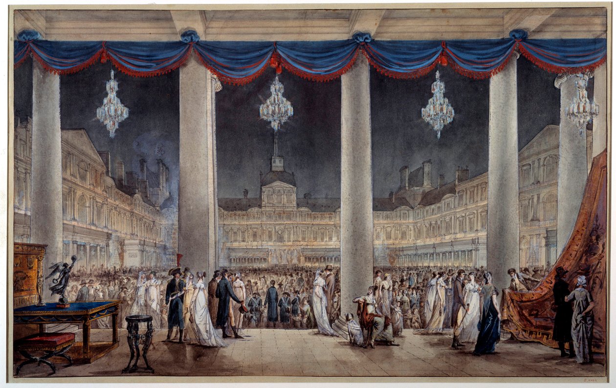 Ausstellung von Industrieprodukten im Hof des Louvre im Jahr 1801 von Anonymous Anonymous