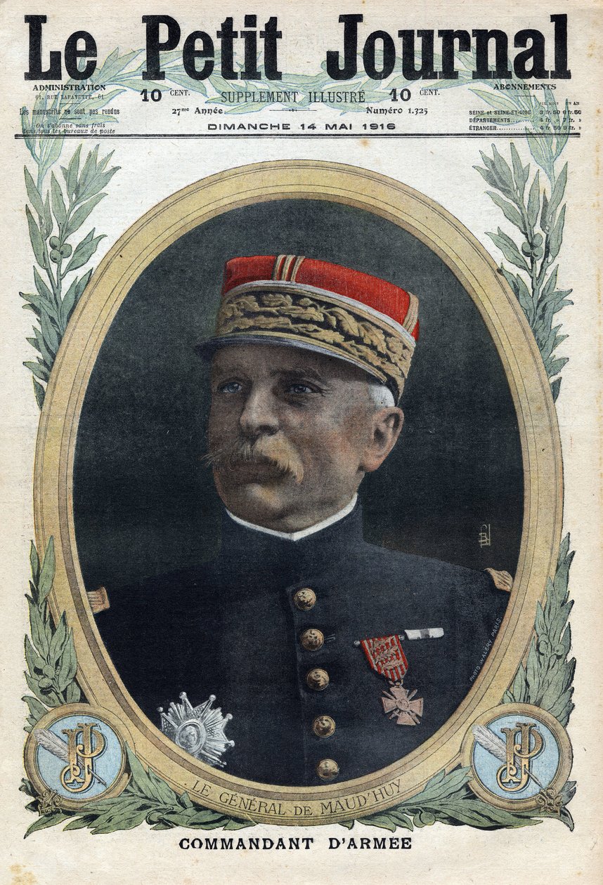 Erster Weltkrieg 1914-1918. Porträt von General Louis Ernest de Maud