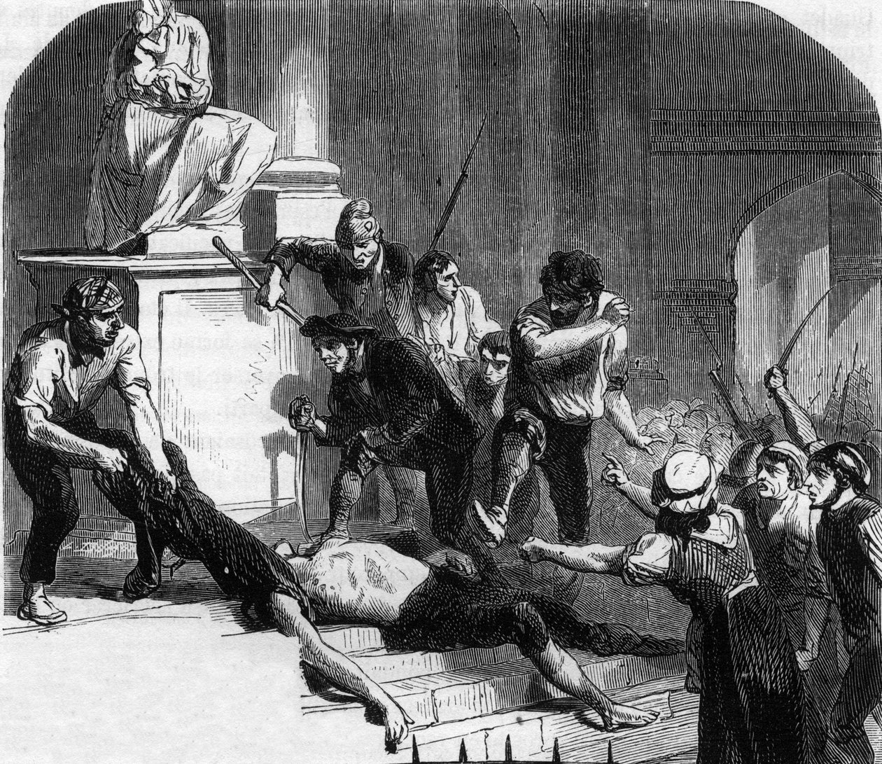 Französische Revolution - Massaker von La Glaciere, Avignon - Mord an Lescuyer von Anonymous Anonymous