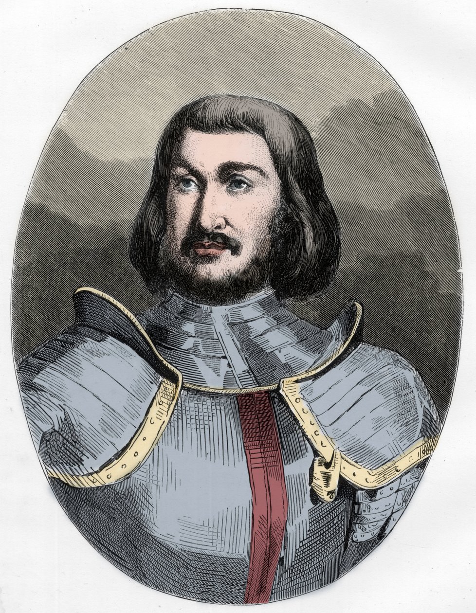 Gilles de Laval, Herr von Rais (1404-1440) - Porträt von Gilles de Rais (Retz oder Rays) (1404-1440), Waffenbruder von Jeanne d