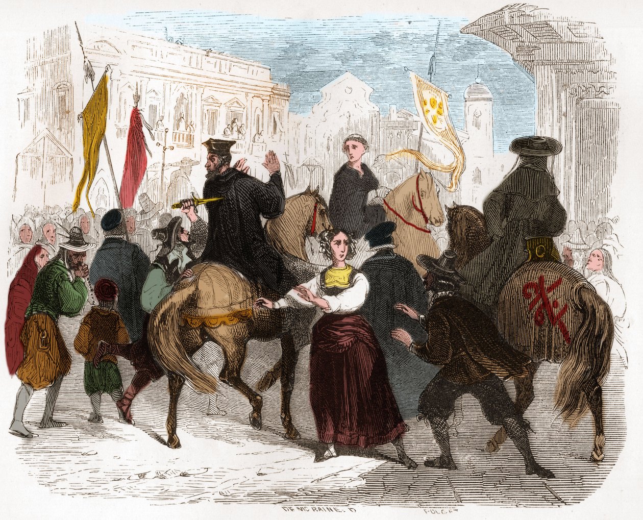 Inquisitor Pedro (Peter) von Arbues (1441/1442 - 1485) wurde am 15. September in Zaragoza verletzt von Anonymous Anonymous