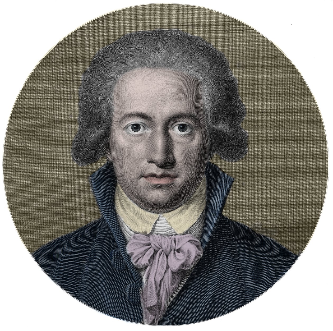 Johann Wolfgang von Goethe (1749-1832). Deutscher Schriftsteller. Gravur 19. Jh. - Porträt von Johann Wolfgang Goethe (1749-1832), deutscher Schriftsteller von Anonymous Anonymous