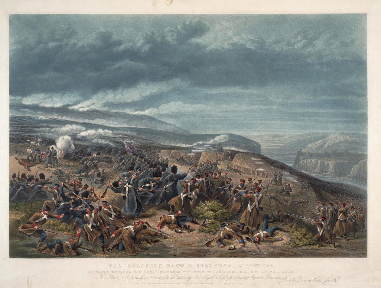 Die Schlacht von Inkerman am 5. November 1854 von Anonymous Anonymous