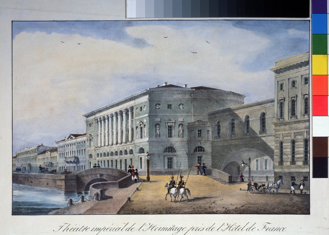 Das Eremitage-Theater in Sankt Petersburg von Anonymous Anonymous