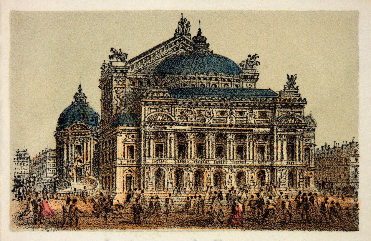 Paris 1874: Die neue Oper (Opéra Garnier), Private Sammlung von Anonymous Anonymous