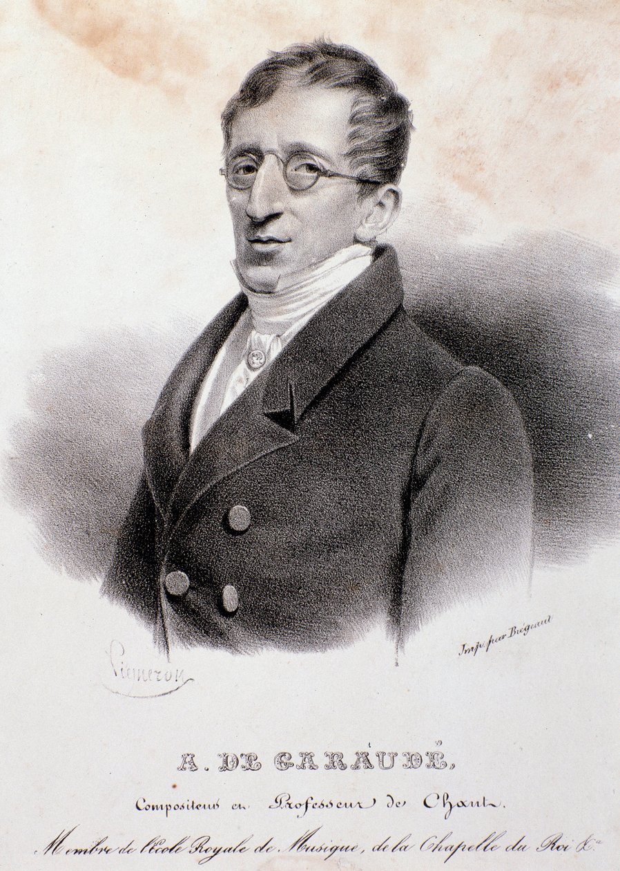 Porträt von Alexis de Garaude (1779-1852), französischer Komponist. 19. Jahrhundert von Anonymous Anonymous
