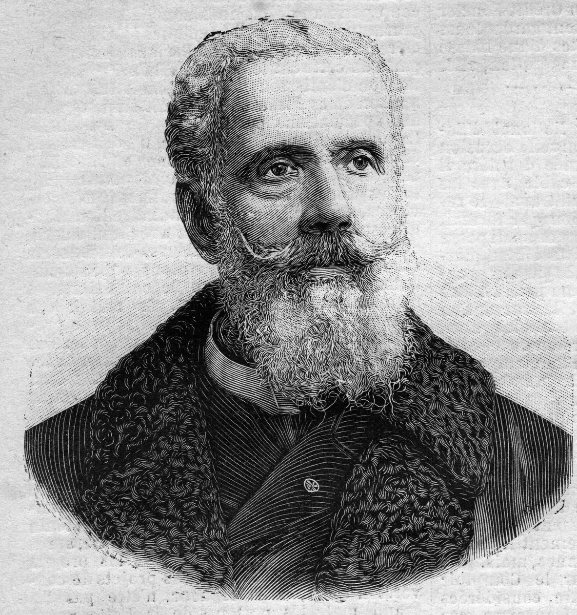 Porträt von Anatole de La Forge (1821-1892), französischer Politiker. Gravur in „Le Petit Parisien“ von Anonymous Anonymous