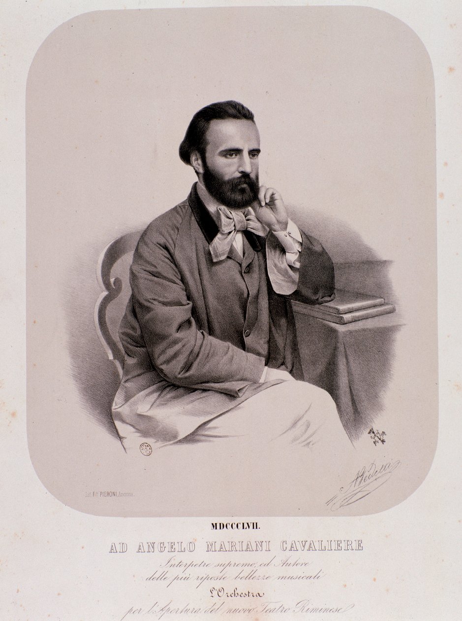 Porträt von Angelo Mariani von Anonymous Anonymous