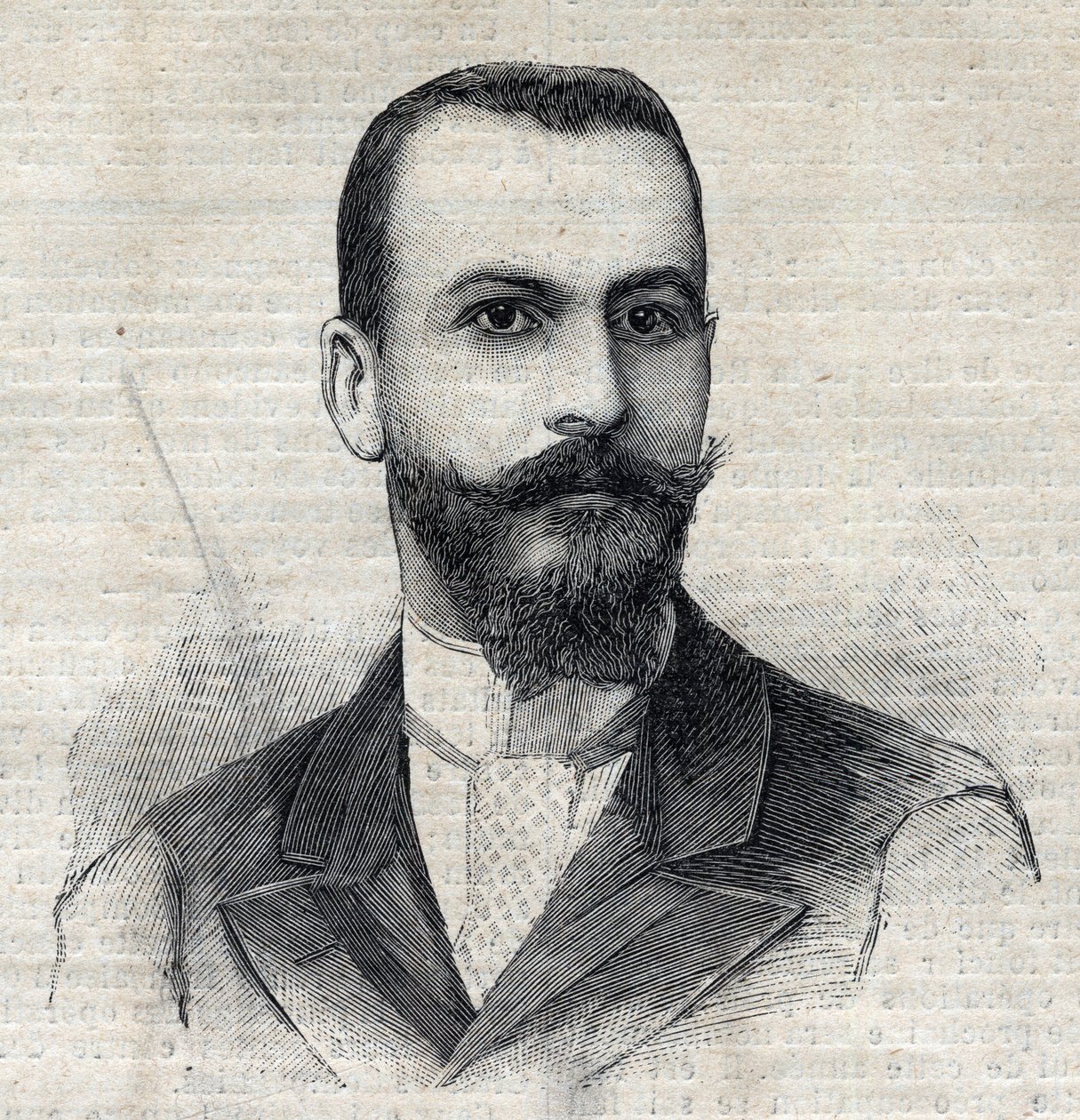 Porträt von Casimir Maistre (1867-1957), französischer Entdecker in Afrika. Gravur in "Le Petit Parisien" von Anonymous Anonymous