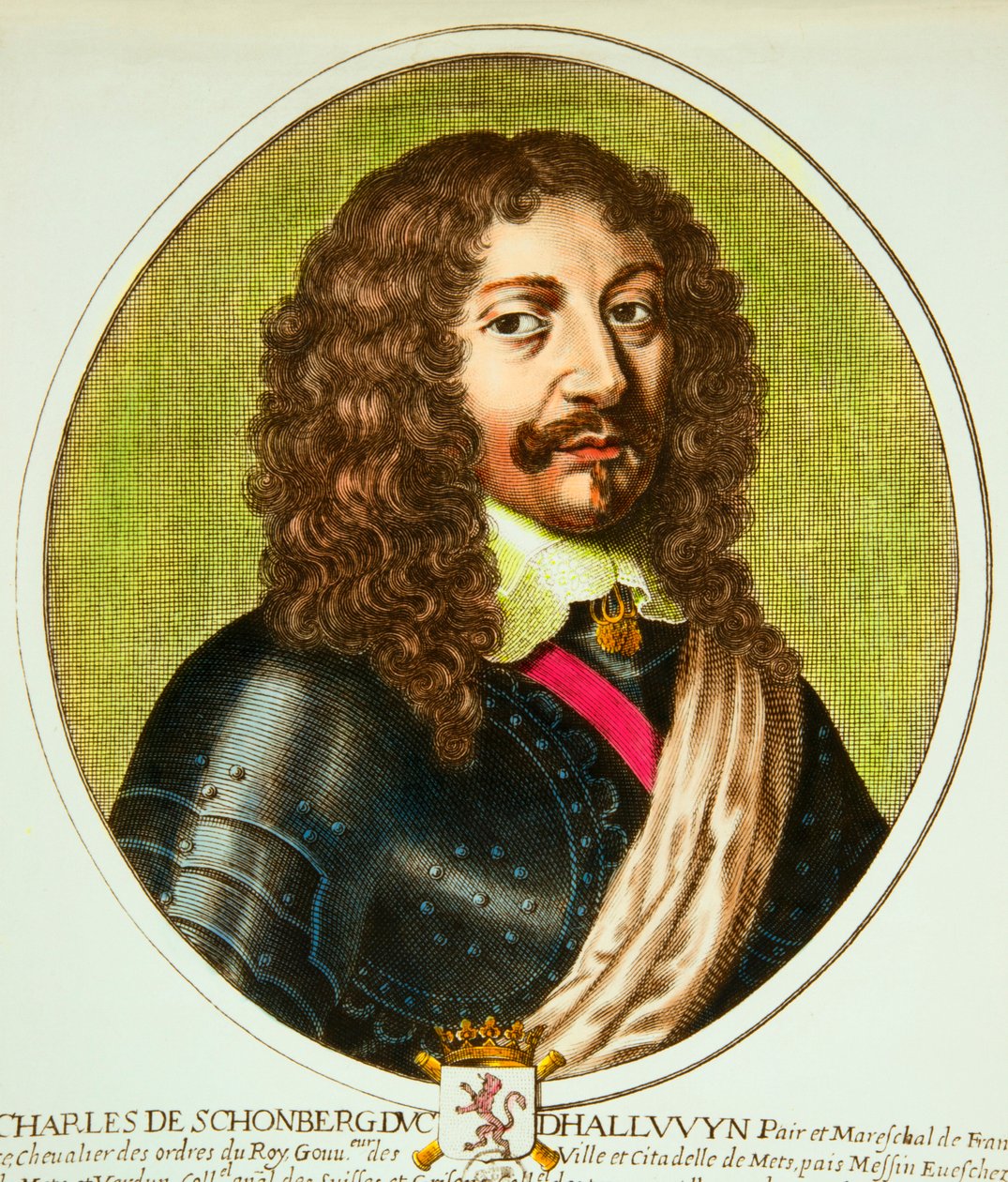 Porträt von Charles de Schomberg (1601-1656) Herzog von Halluin, Pair und Marschall von Frankreich unter Ludwig XIII., Private Sammlung von Anonymous Anonymous