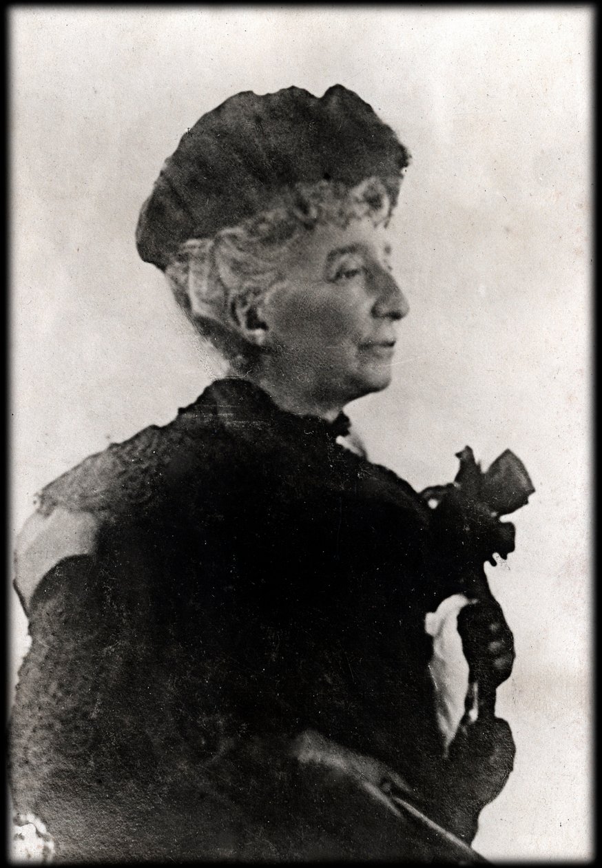 Porträt von Cosima Wagner (1838-1930), Tochter von Franz Liszt und zweite Frau von Richard Wagner von Anonymous Anonymous