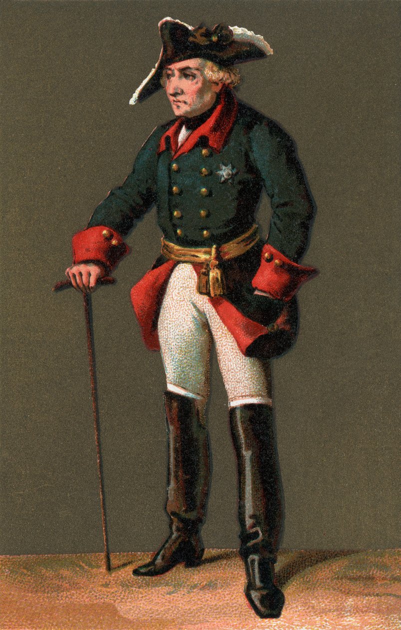 Porträt von FREDERICK II (1712-1786), bekannt als Friedrich der Große, König von Preußen von Anonymous Anonymous