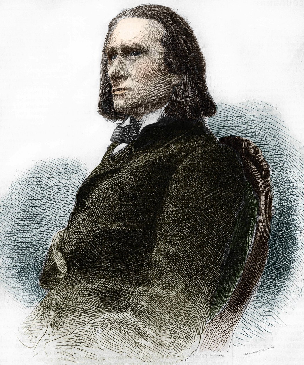 Porträt von Franz Liszt, ungarischer Pianist und Komponist (1811-1886) von Anonymous Anonymous