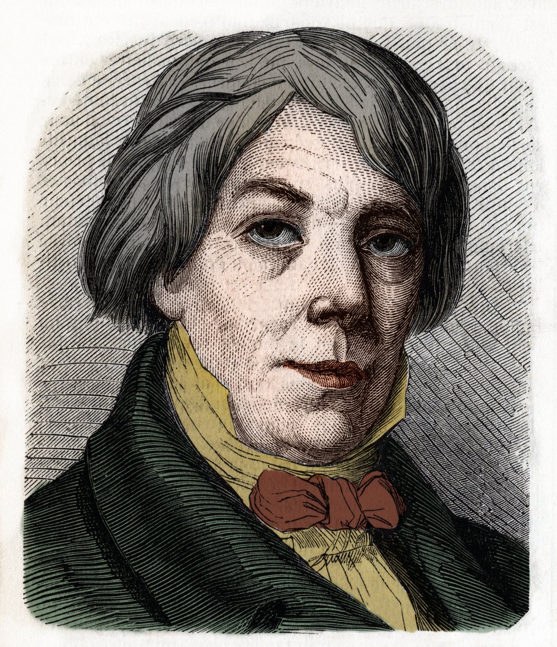 Porträt von Franz Xaver Peter Joseph Schnyder von Wartensee, Schweizer Komponist und Pädagoge (1786-1868). Gravur von 1855. von Anonymous Anonymous