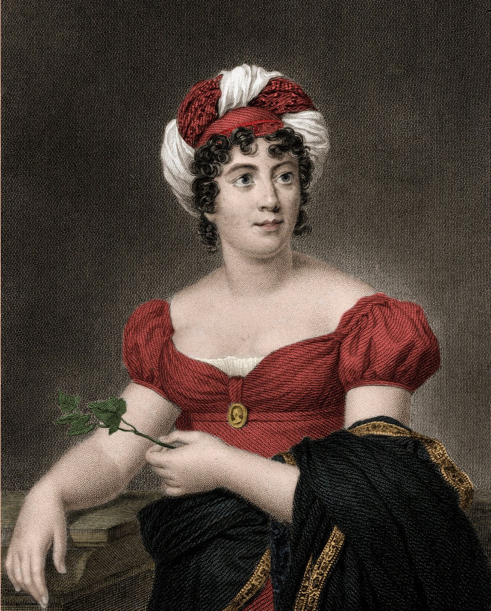 Porträt von Germaine Necker, Baronin von Stael Holstein, genannt Madame de Stael (1766-1817) von Anonymous Anonymous