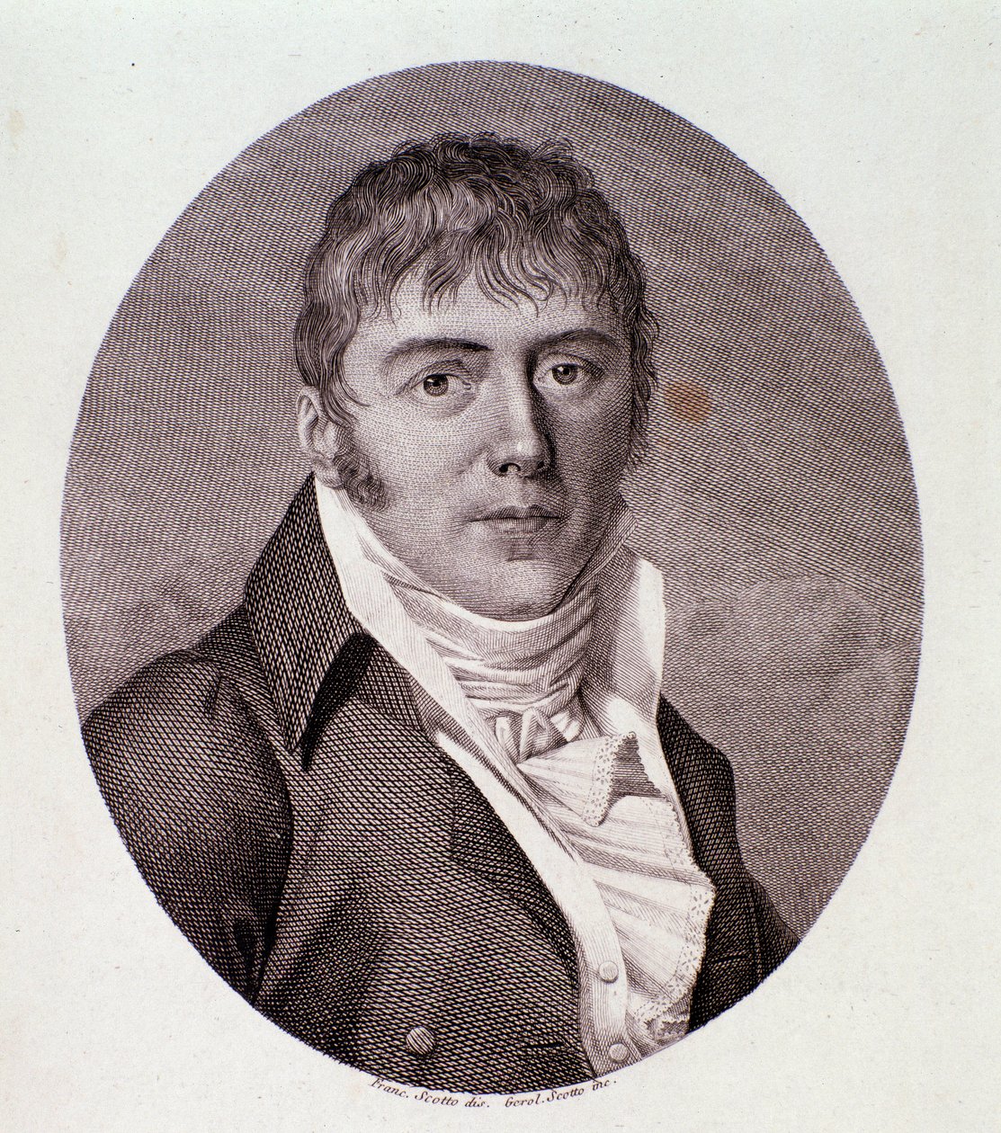 Porträt von Giovanni Simone Mayr (Johann Simon) (Lithografie) von Anonymous Anonymous