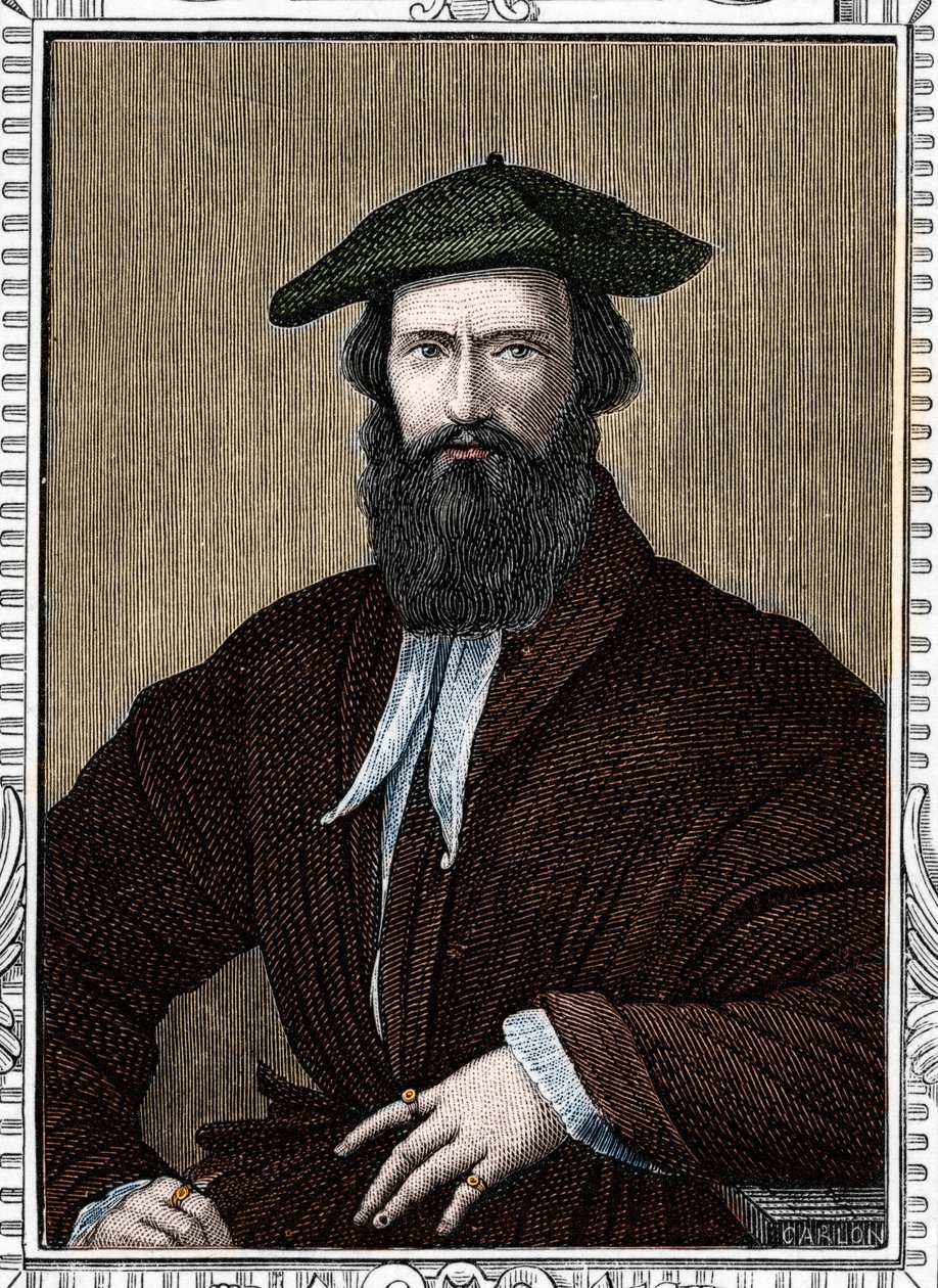 Porträt von Girolamo Francesco Maria Mazzola genannt Parmigianino oder der Parmesan (1503-1540), italienischer Maler. (the galleries of Europe - Italy) von Anonymous Anonymous